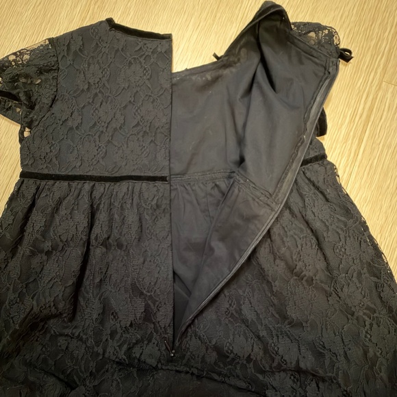 Mezzo Piano Girl's Dress, Size 130cm, Age 9 black lace dress - Picture 5 of 7